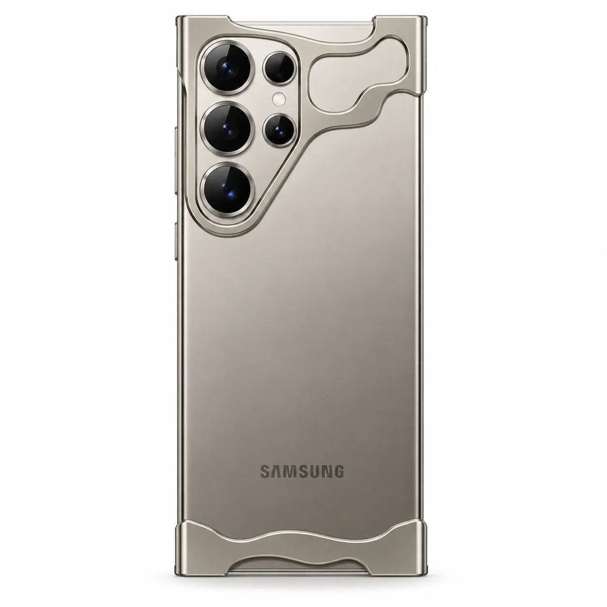 Gray metal bumper case on a matching gray phone #color_Gray
