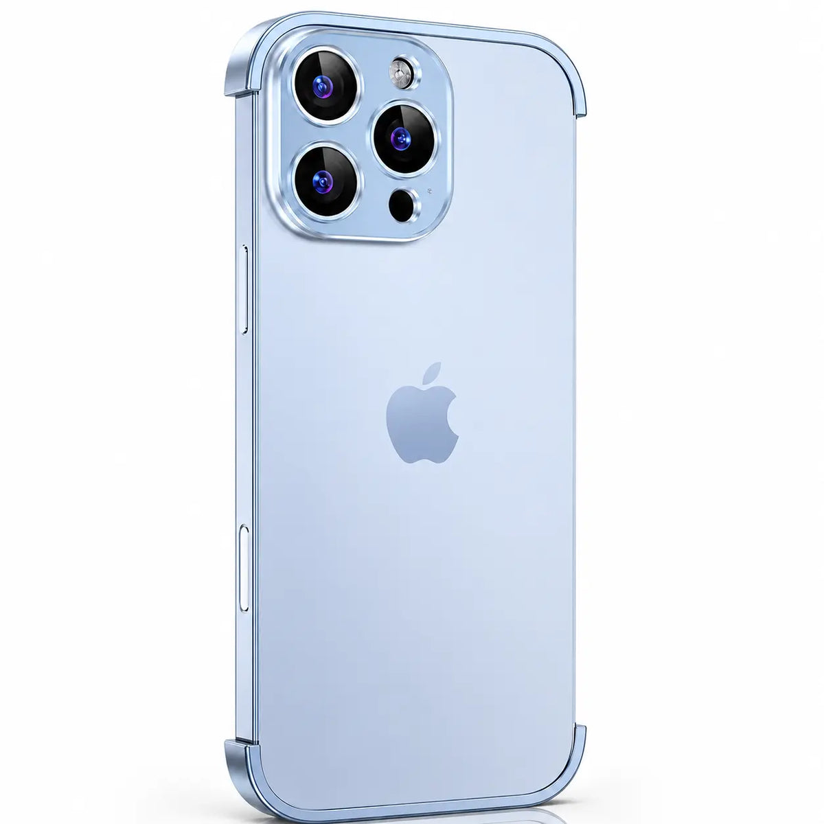 Minimal open-back metal phone bumper #color_Glacier