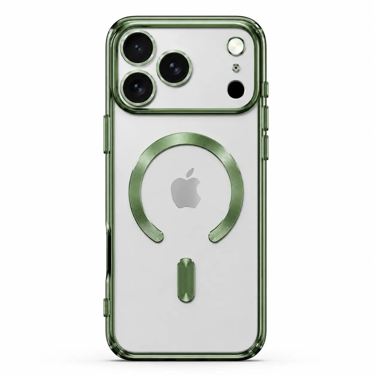 Clear magnetic phone case with slim transparent protective design
