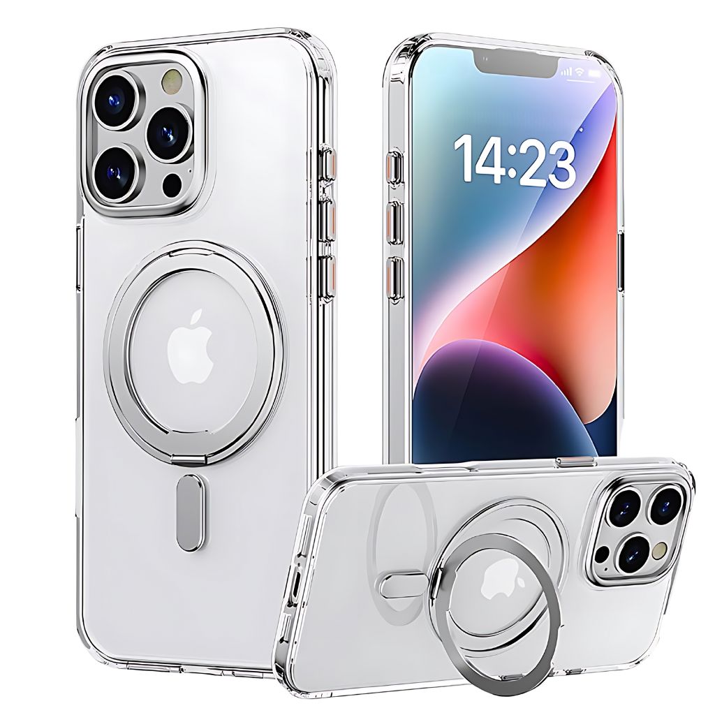 Magnetic Case with Kickstand for iPhone